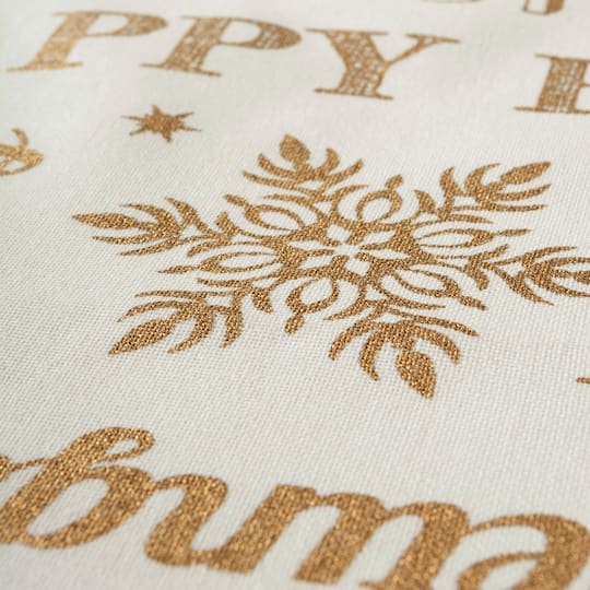 DII® Gold Christmas Collage Napkins, 6ct.